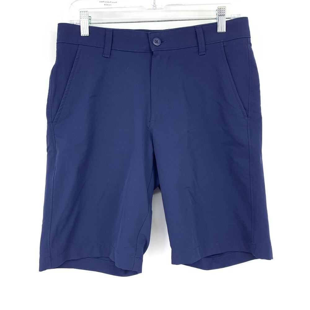 Under Armour Casual Activewear Shorts Mens Size 30 Navy Blue Pockets